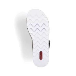 Rieker Kilesandaler Til Kvinder Grafit Sorte