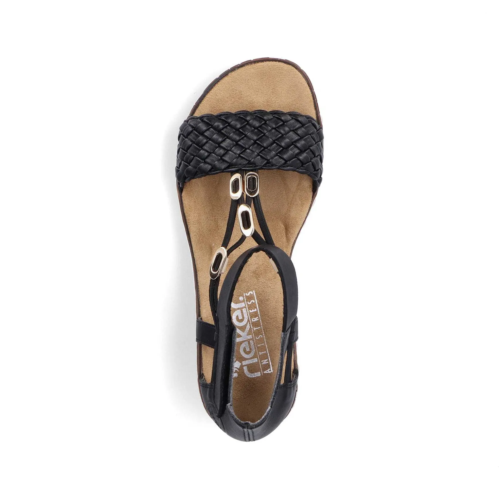 Rieker Kile-Sandaler Til Kvinder Nat Sorte