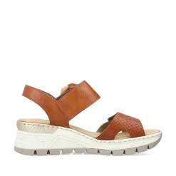 Rieker Kilesandaler Til Kvinder Kastanjebrune