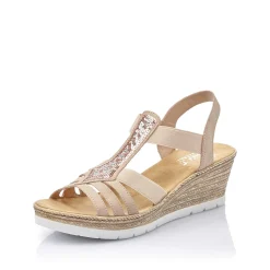 Rieker Kilesandaler Til Kvinder Gammel Pink