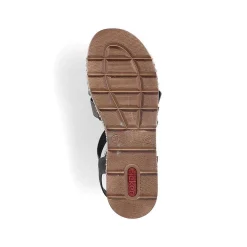 Rieker Kilesandaler Til Kvinder Asfaltgra