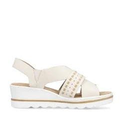 Rieker Kilesandaler Til Kvinder Lys Beige