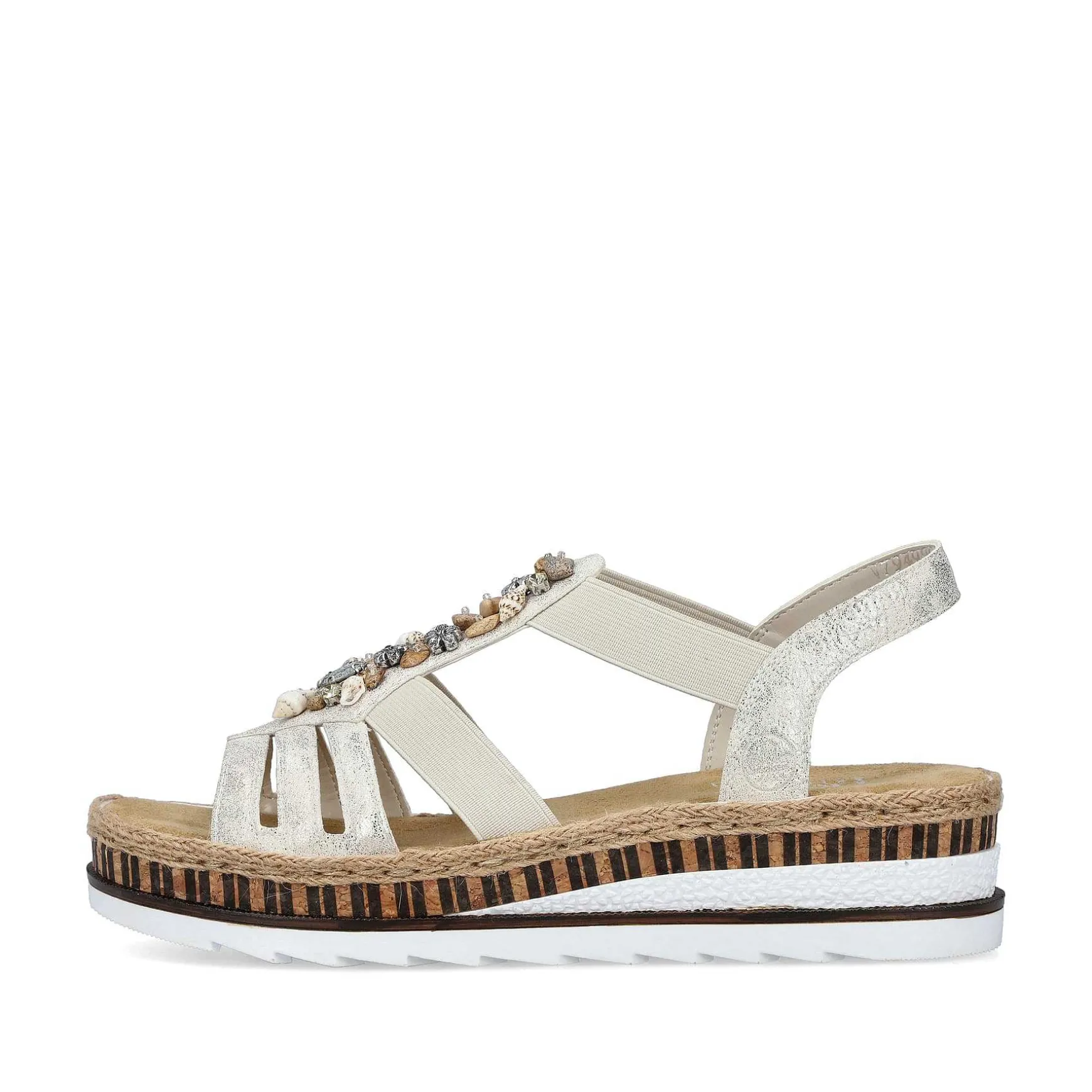 Rieker Kile-Sandaler Til Kvinder Beige Metallic
