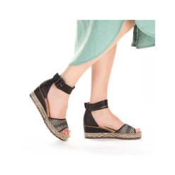 Rieker Kile-Sandaler Til Kvinder Nat Sorte