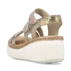 Rieker Kile-Sandaler Til Kvinder I Multi-Bronze Metallic