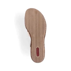 Rieker Kilesandaler Til Kvinder Cremebeige