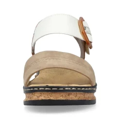 Rieker Kilesandaler Til Kvinder Brun Beige-Sort