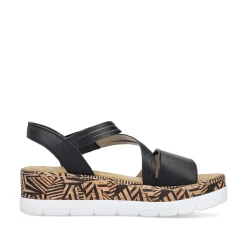 Rieker Kile-Sandaler Til Kvinder Nat Sorte