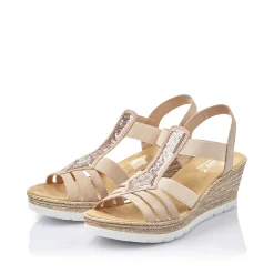 Rieker Kilesandaler Til Kvinder Gammel Pink