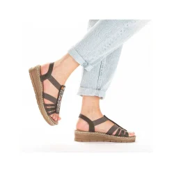 Rieker Kilesandaler Til Kvinder Asfaltgra