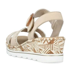 Rieker Kilesandaler Til Kvinder Champagne
