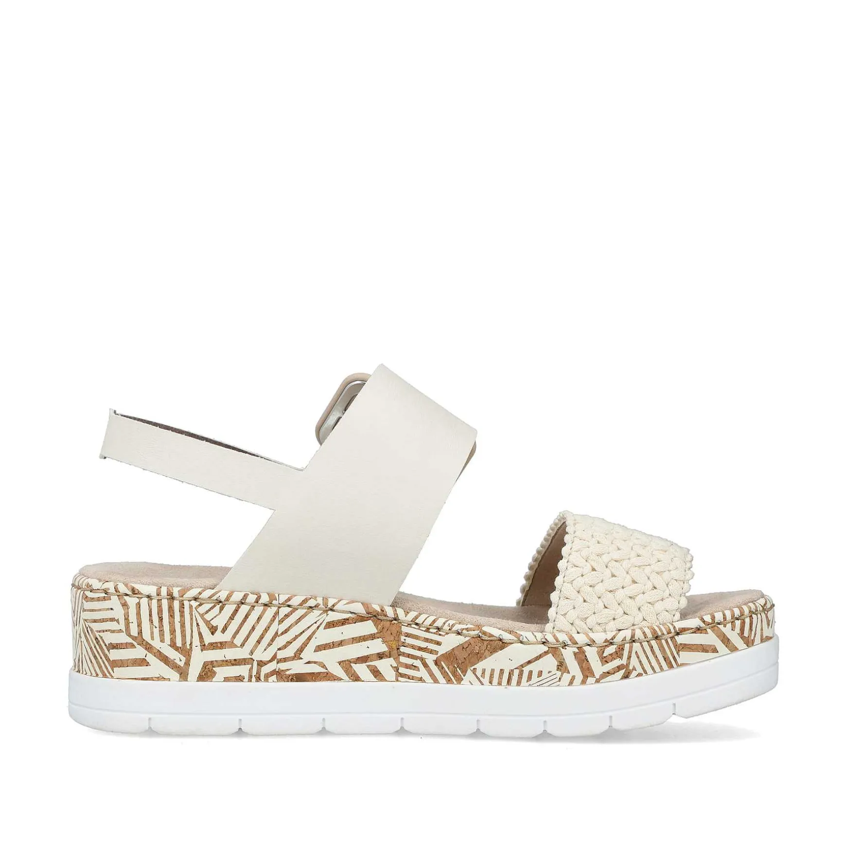 Rieker Kilesandaler Til Kvinder Lys Beige