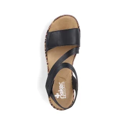 Rieker Kile-Sandaler Til Kvinder Nat Sorte