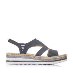 Rieker Kilesandaler Til Kvinder Pacific Blue