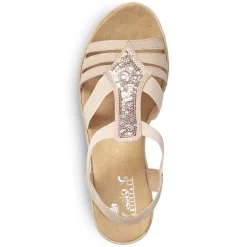 Rieker Kilesandaler Til Kvinder Gammel Pink