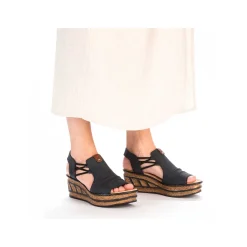 Rieker Kilesandaler Til Kvinder Stalbla