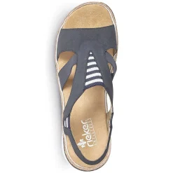 Rieker Kilesandaler Til Kvinder Pacific Blue