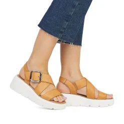 Rieker Kilesandaler Til Kvinder Saffron