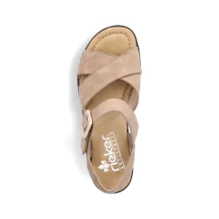 Rieker Kilesandaler Til Kvinder, Sandbeige