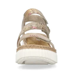 Rieker Kile-Sandaler Til Kvinder I Multi-Bronze Metallic