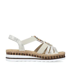 Rieker Kile-Sandaler Til Kvinder Beige Metallic