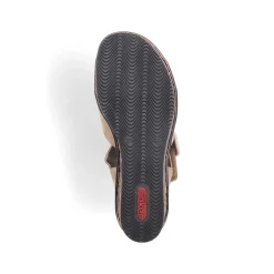 Rieker Kilesandaler Til Kvinder, Sandbeige