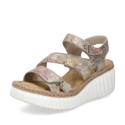 Rieker Kile-Sandaler Til Kvinder I Multi-Bronze Metallic