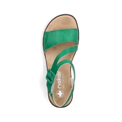 Rieker Kilesandaler Til Kvinder Graesgronne