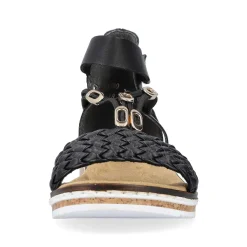 Rieker Kile-Sandaler Til Kvinder Nat Sorte