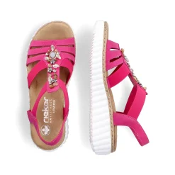 Rieker Kilesandaler Til Kvinder Pink