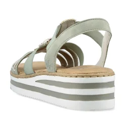 Rieker Kilesandaler Til Kvinder Mintgron