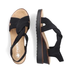 Rieker Kilesandaler Til Kvinder Kulsort