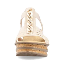Rieker Kilesandaler Til Kvinder Cremebeige