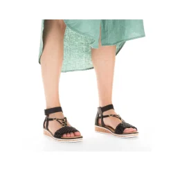 Rieker Kile-Sandaler Til Kvinder Nat Sorte