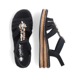 Rieker Kile-Sandaler Til Kvinder Midnatsort