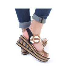 Rieker Kilesandaler Til Kvinder Brun Beige-Ren Hvid