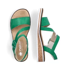 Rieker Kilesandaler Til Kvinder Graesgronne