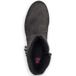 Rieker Korte DameStøvler Asfaltgra