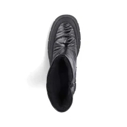 Rieker Korte DameStøvler Blank Sort