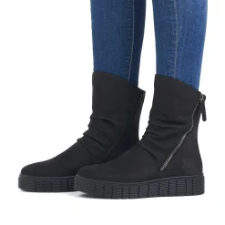 Rieker Korte DameStøvler Deep Black
