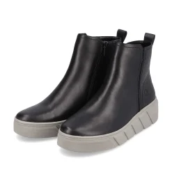 Rieker Korte DameStøvler Deep Black