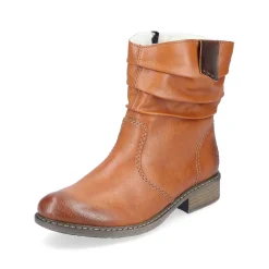Rieker Korte DameStøvler Karamelbrune