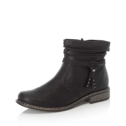 Rieker Korte DameStøvler Kulsorte