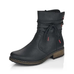 Rieker Korte DameStøvler Kulsorte