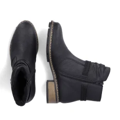 Rieker Korte DameStøvler Kulsorte