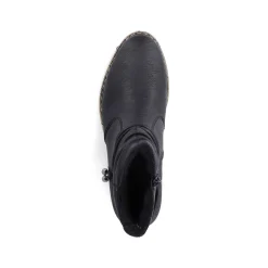 Rieker Korte DameStøvler Kulsorte