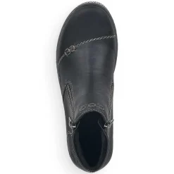 Rieker Korte DameStøvler Kulsorte