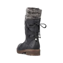 Rieker Korte DameStøvler Kulsorte