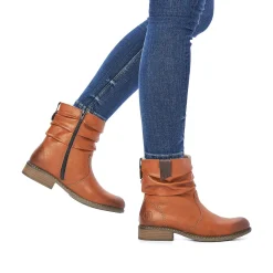 Rieker Korte DameStøvler Karamelbrune