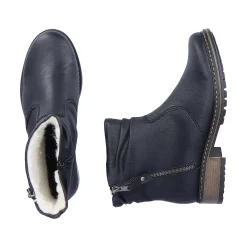 Rieker Korte DameStøvler Kulsorte